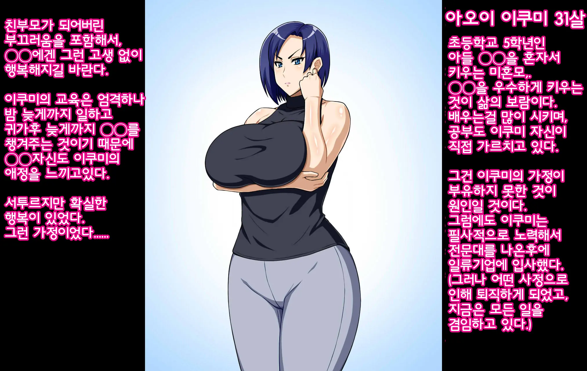 Bakunyuu Kimottama Mama Ga Yoso No Ko No BodyCon Mama Onaho Ni Sarete Shimau Hanashi | 폭유 기쎈 엄마가 다른 집 아이의 보디콘 엄마 오나홀이 되어버린 이야기